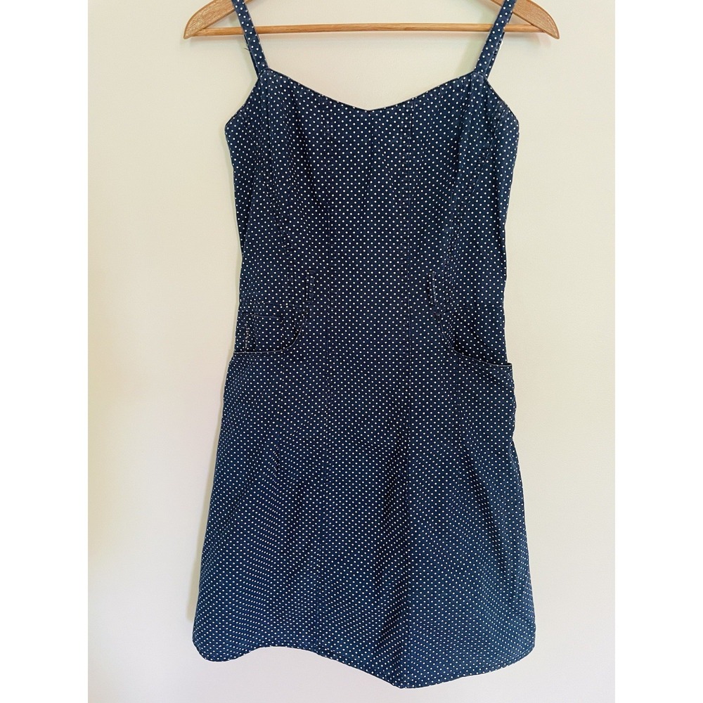 GStar Raw Women's Lauren Blue And White Polka Dot Dress. Size XS.‎ Athletic.